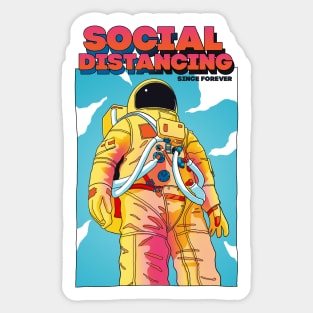 Social Distancing Sticker